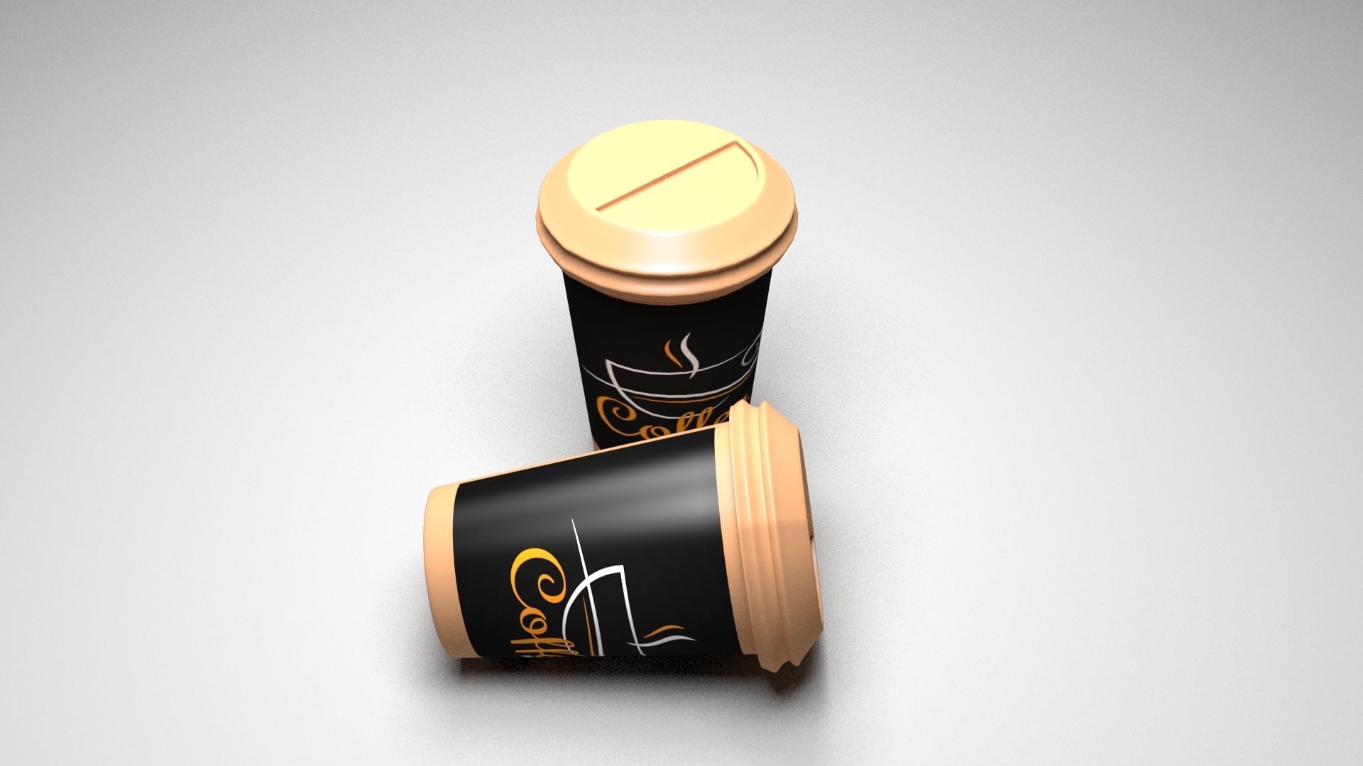 Coffee Cup Free low-poly 3D model_5