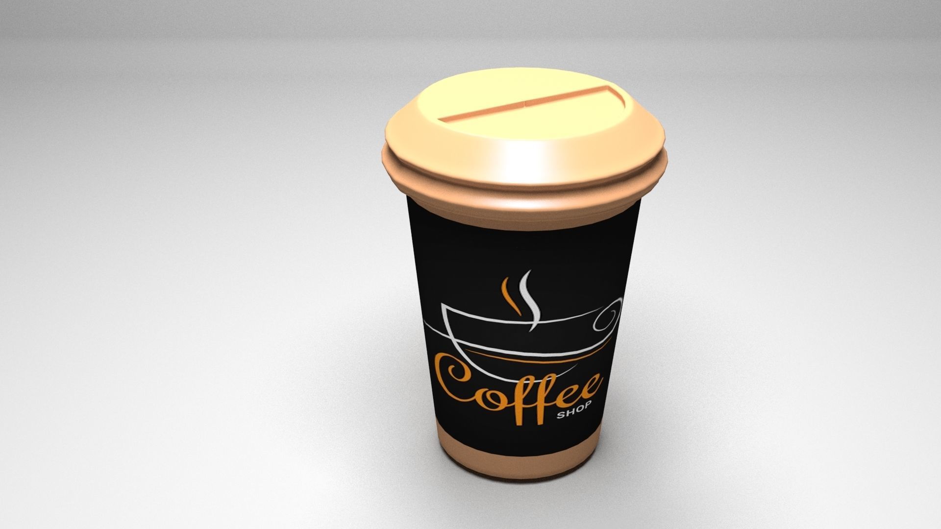 Coffee Cup Free low-poly 3D model_1