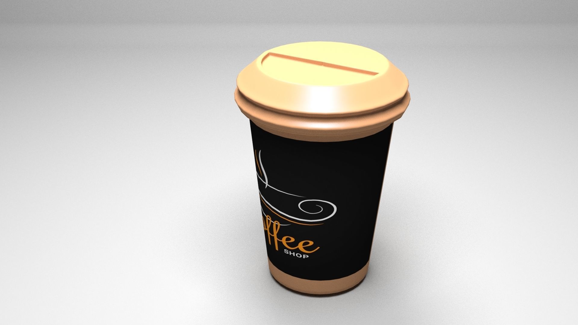 Coffee Cup Free low-poly 3D model_2
