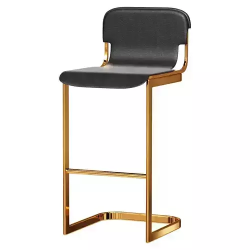 RAKE BRASS BAR STOOL