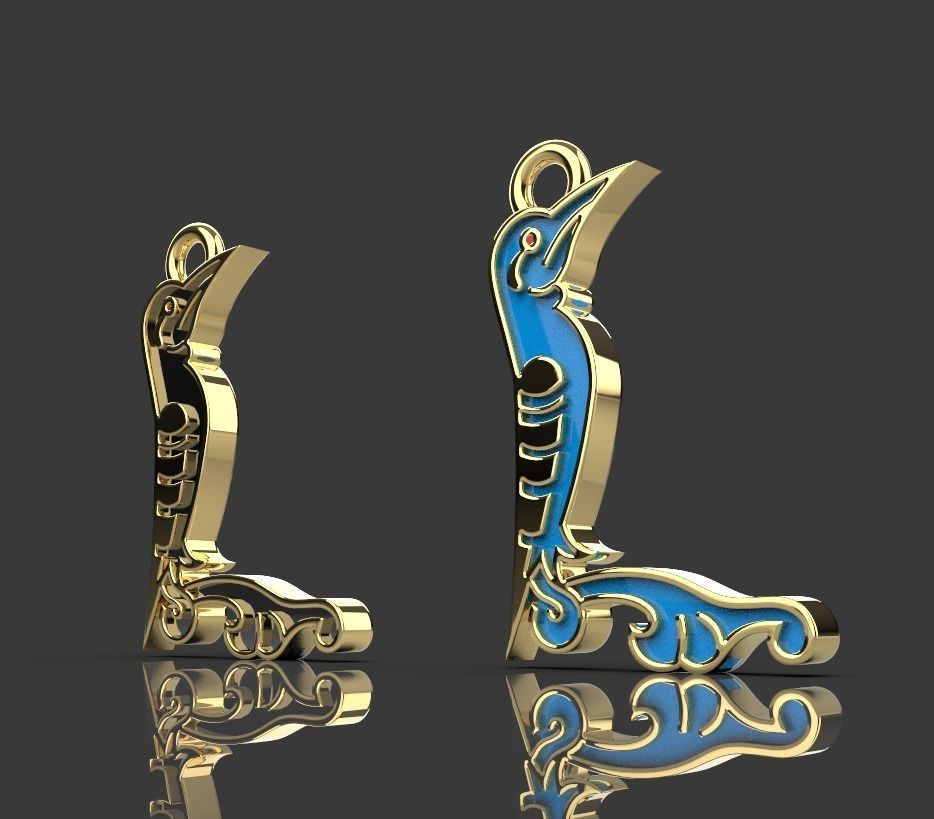 Armenian letters 3D print model_7