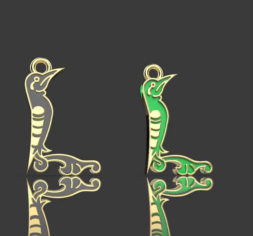 Armenian letters 3D print model_0