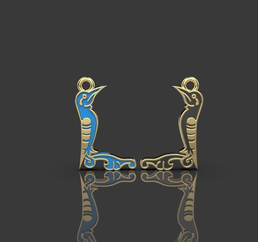 Armenian letters 3D print model_8