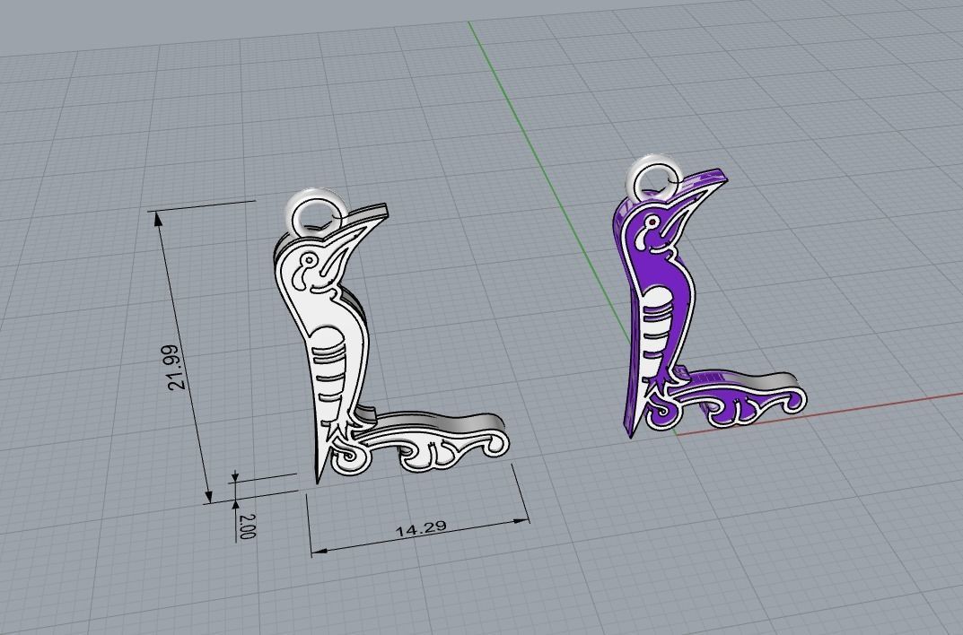 Armenian letters 3D print model_11