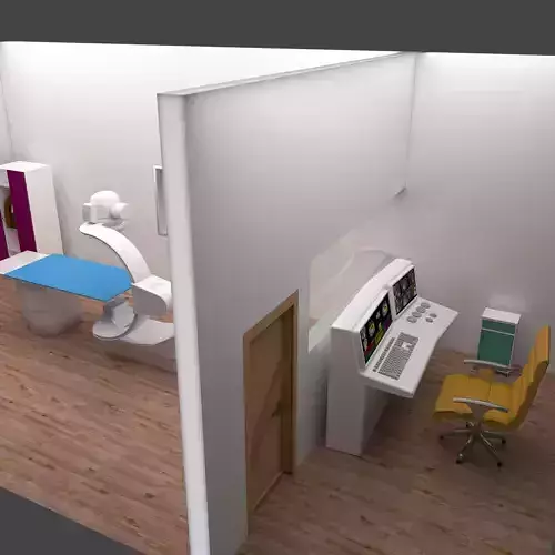 Radiotherapy Unit 4K 3D model Radiotherapy Unit 4K 3D model