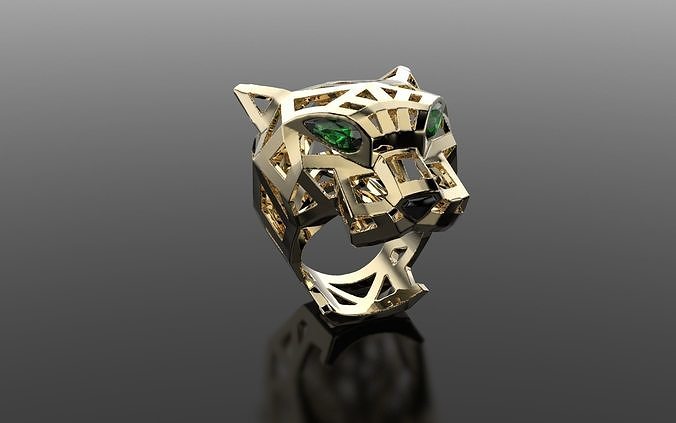  PANTHERE DE CARTIER Ring 3D print model