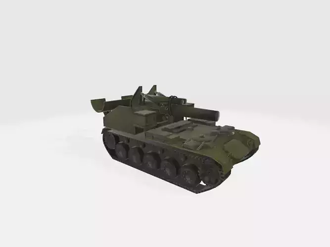 low poly tank