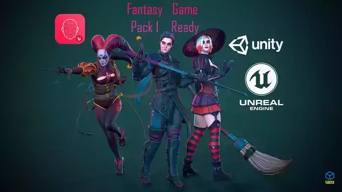 Fantasy Pack 1 Low-poly 3D model