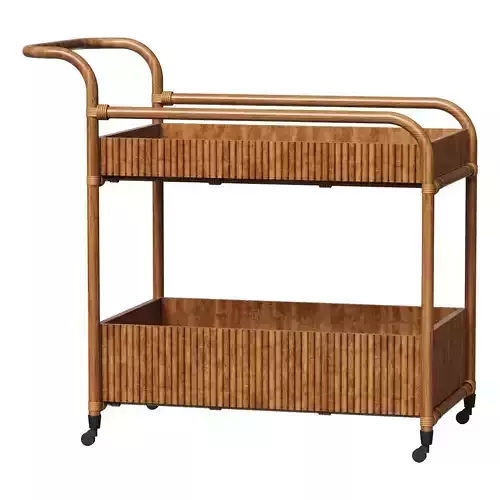 FELIZ RATTAN BAR CART