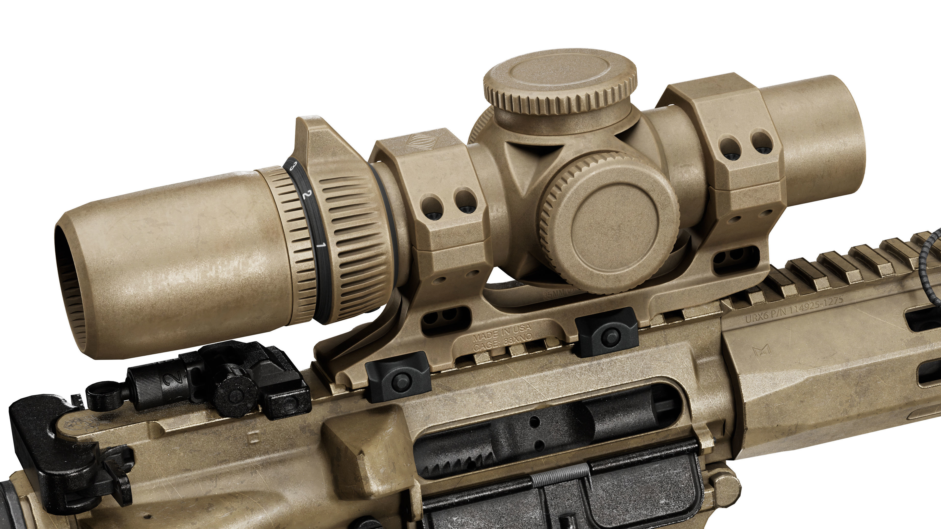 VORTEX 1X10 ELEANOR OPTIC Low-poly 3D model_9