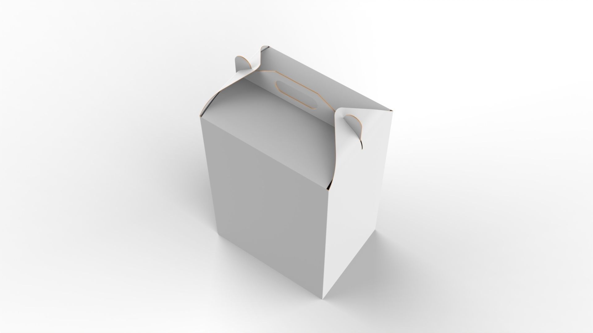 Gable Packaging Box Carrying Handle 400x300x600mm Texture_2