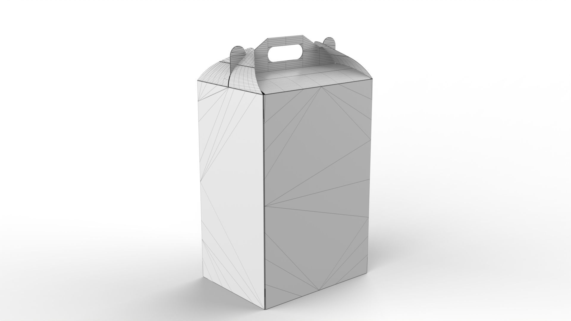 Gable Packaging Box Carrying Handle 400x300x600mm Texture_3