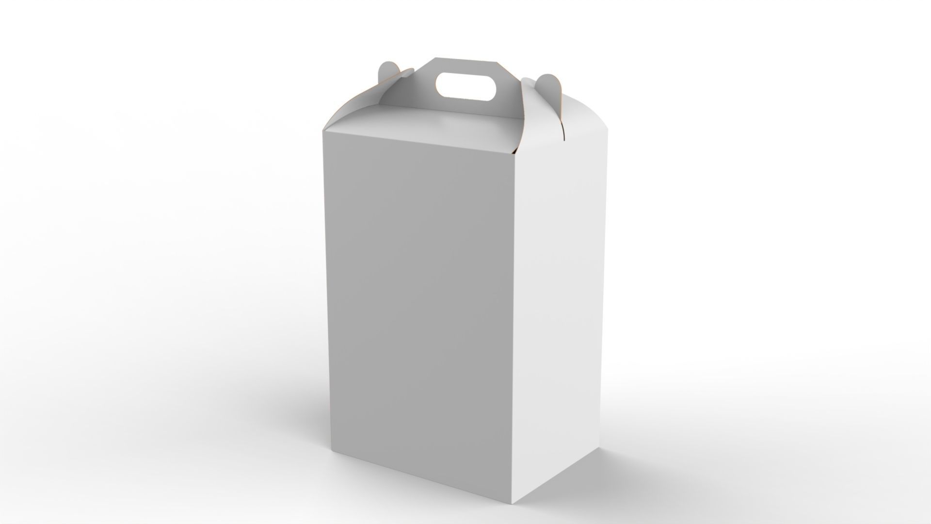 Gable Packaging Box Carrying Handle 400x300x600mm Texture_1