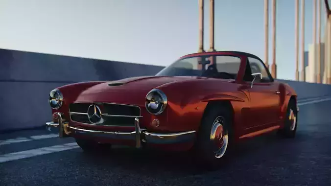 Mercedes-Bens 190 SL 3D Model 3D model