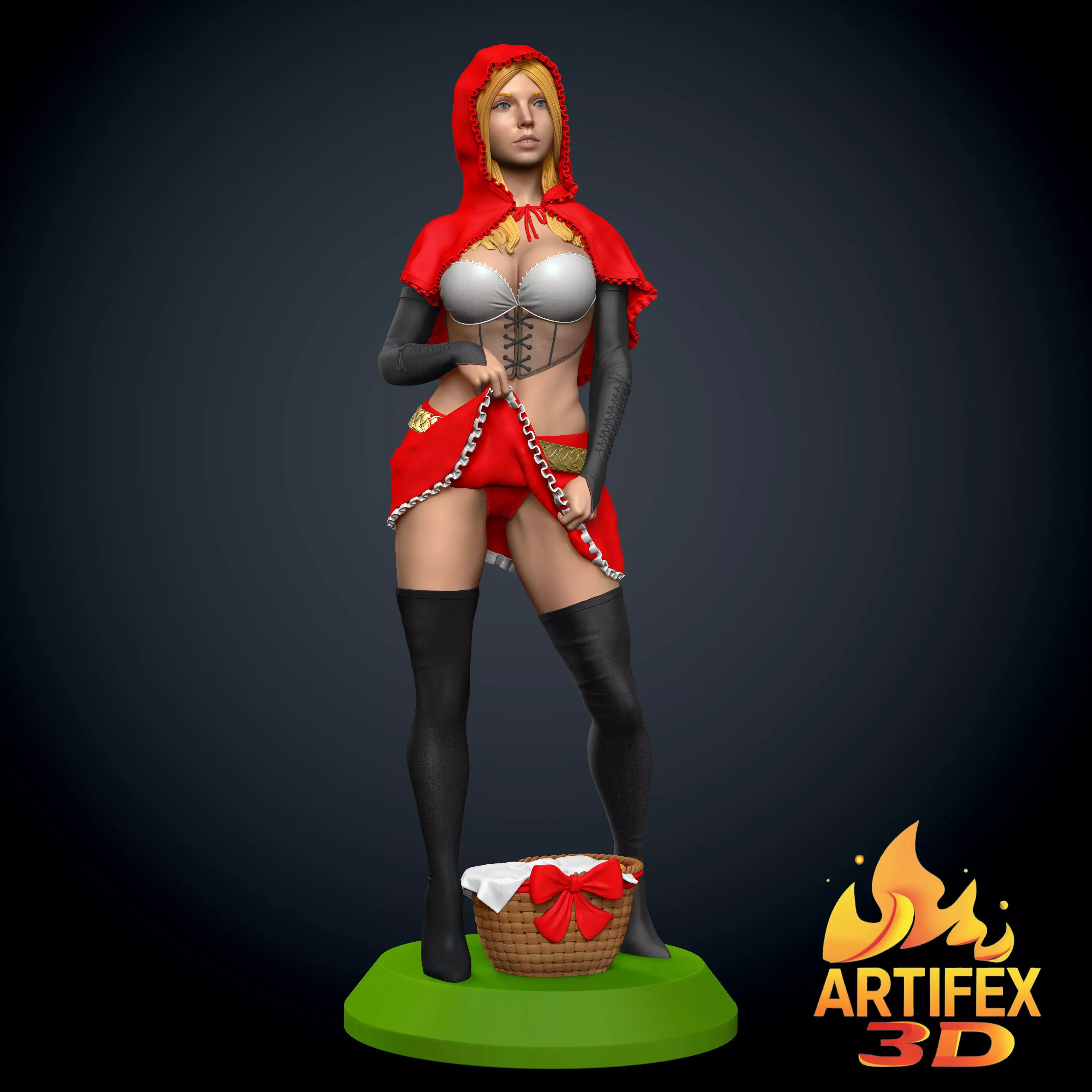 Red Riding Hood 3D print model_0