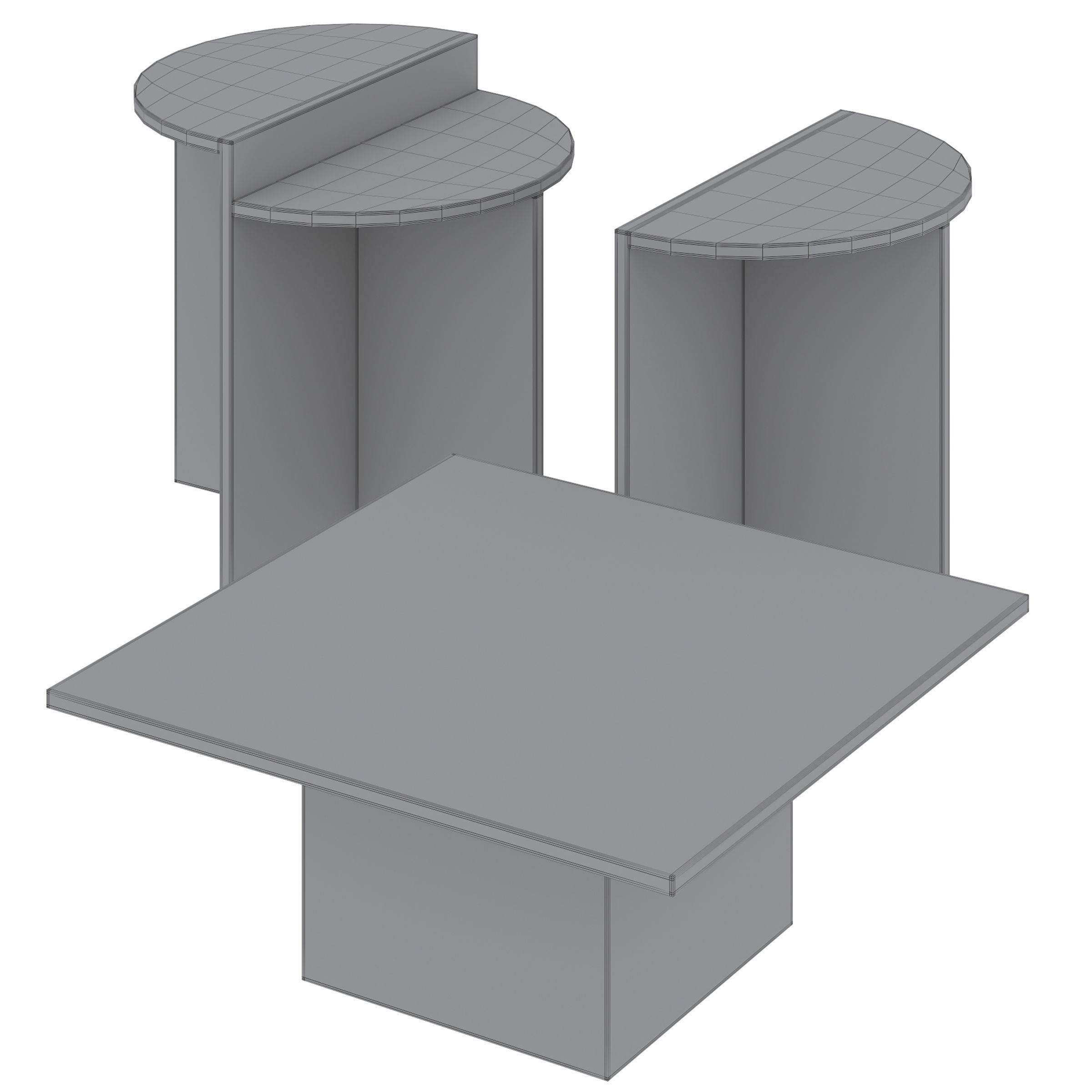 Coffee Table SHIKLI KUTRO and MARBEL by Cazarina 3D model_4