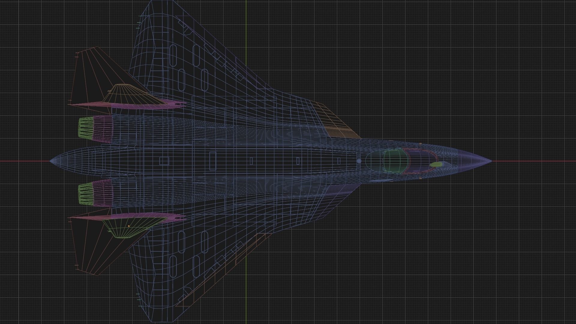 Sukhoi SU-57 5th gen figther jet PAK-FA T50 3D model_14