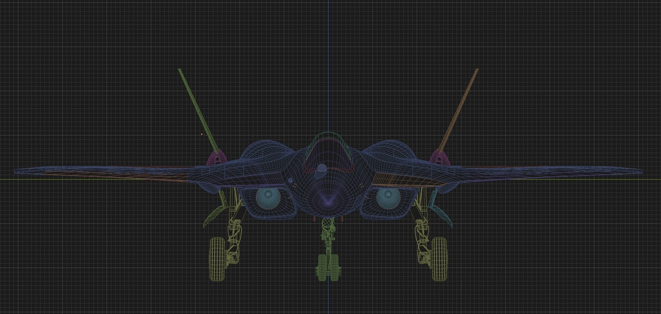 Sukhoi SU-57 5th gen figther jet PAK-FA T50 3D model_10