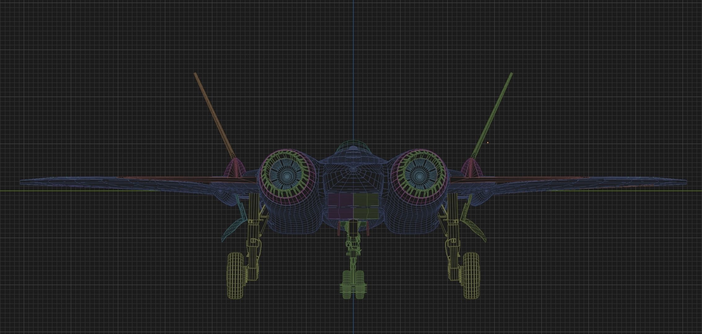 Sukhoi SU-57 5th gen figther jet PAK-FA T50 3D model_11