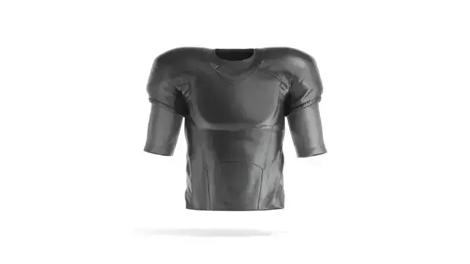 Black American Football Jersey - player protective uniform 3D model