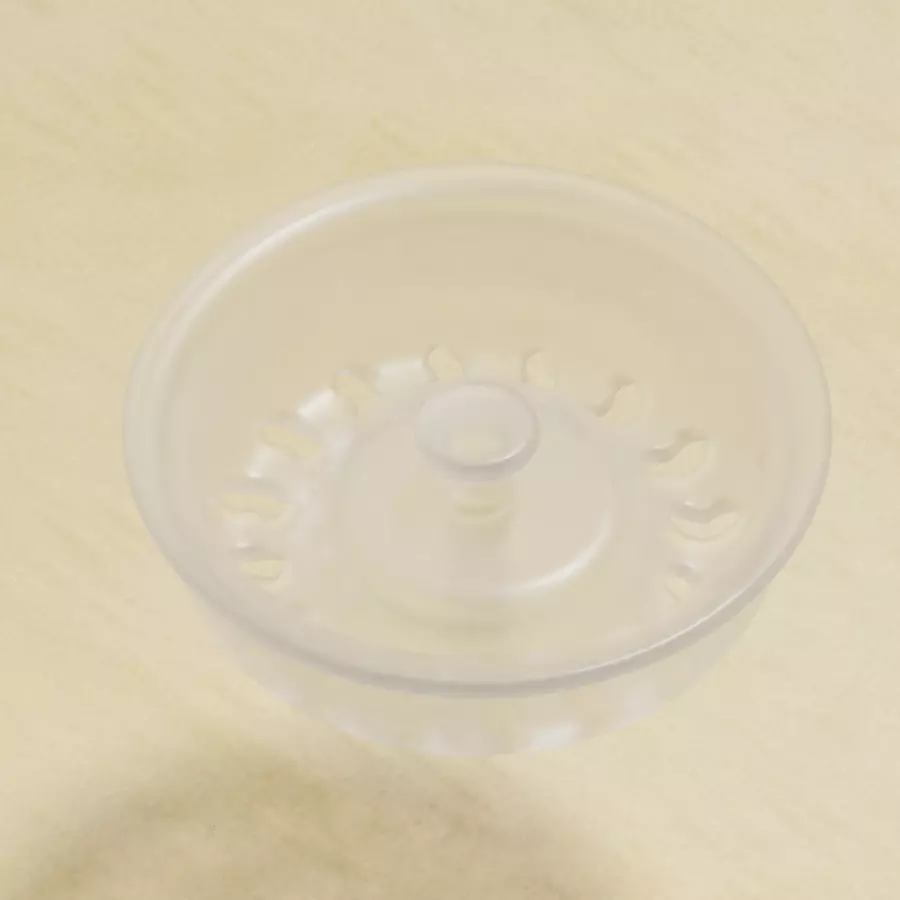 Transparent Kitchen Strainer Plug 3D model_0