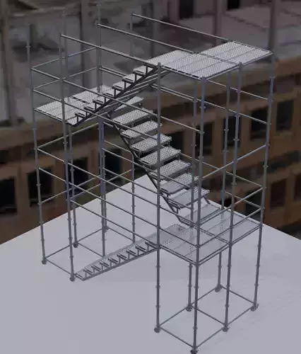 Staircase for construction and industry Scaffolding