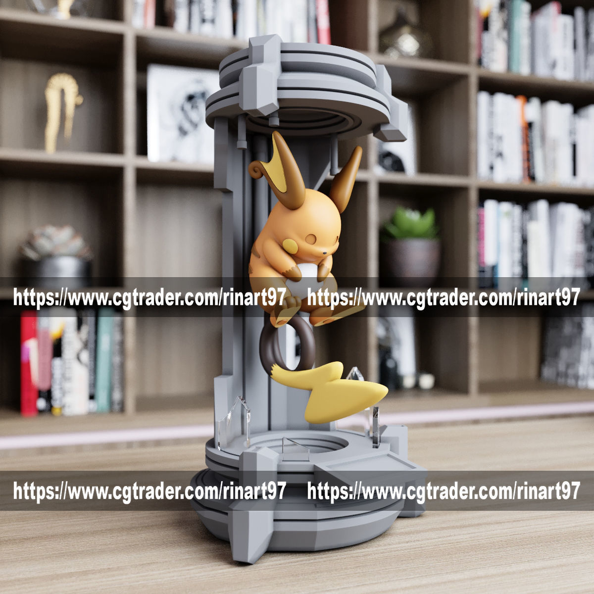 Raichu in the lab from pokemon 3D print model_1