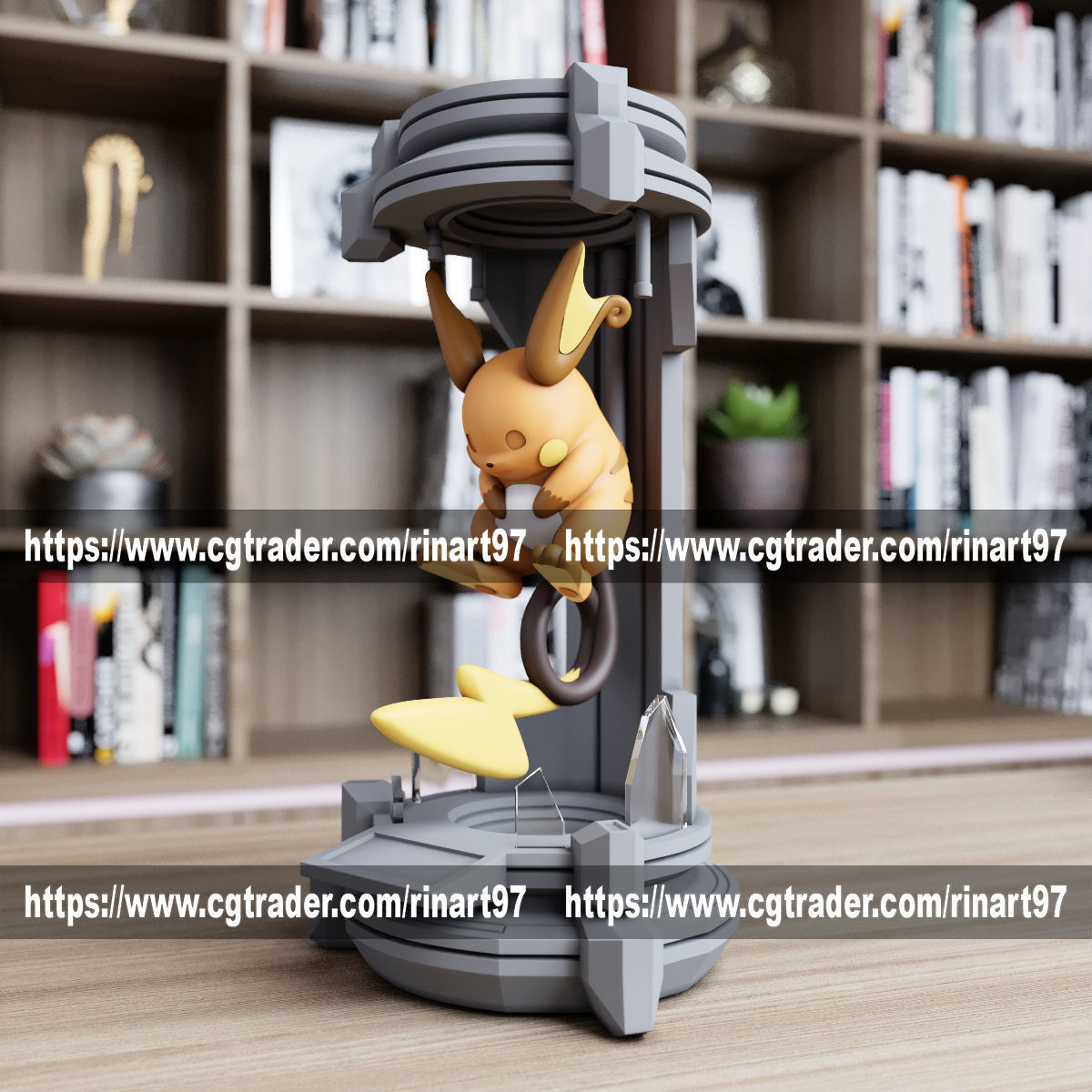 Raichu in the lab from pokemon 3D print model_5