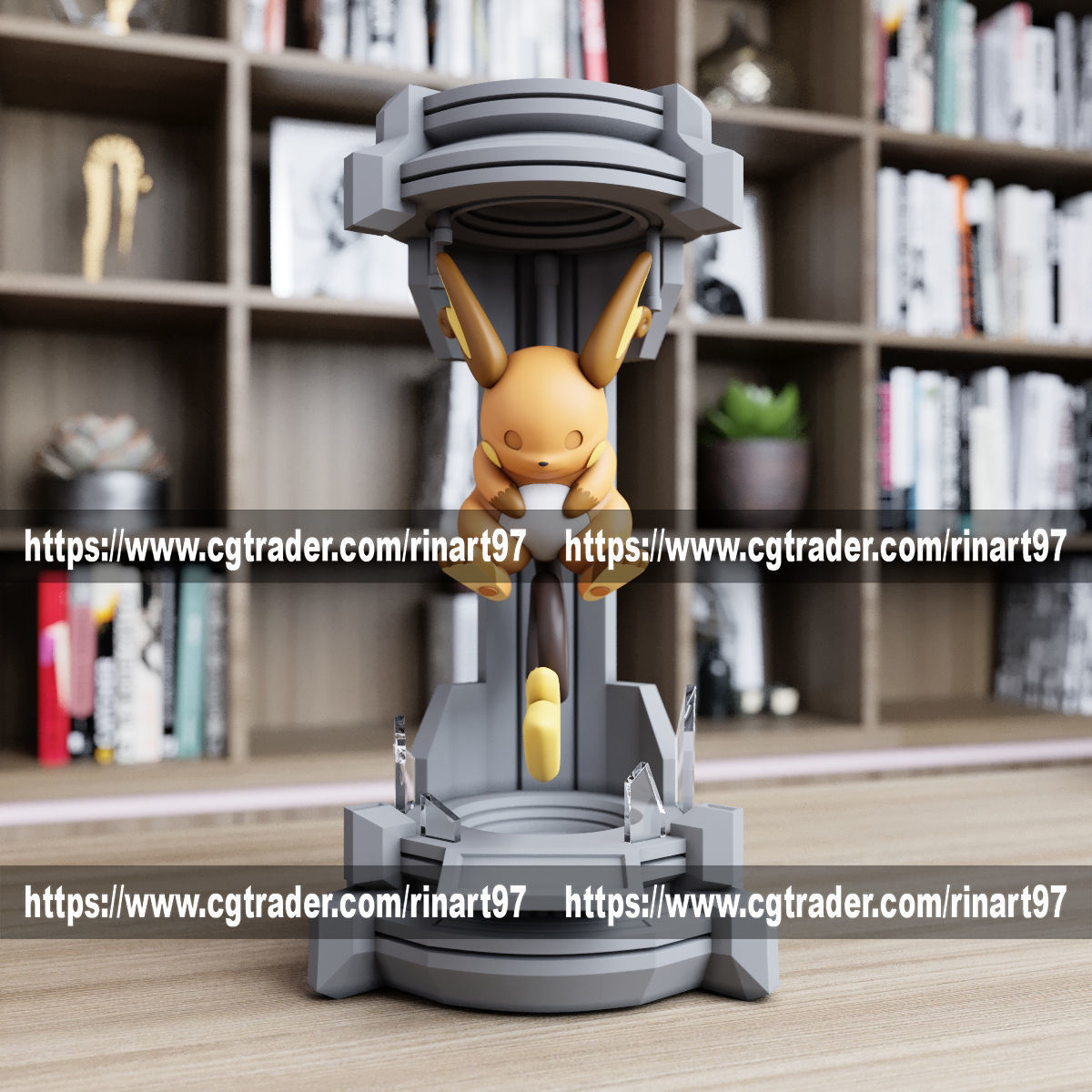 Raichu in the lab from pokemon 3D print model_4
