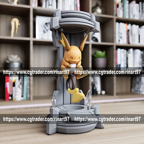 Raichu in the lab from pokemon 3D print model