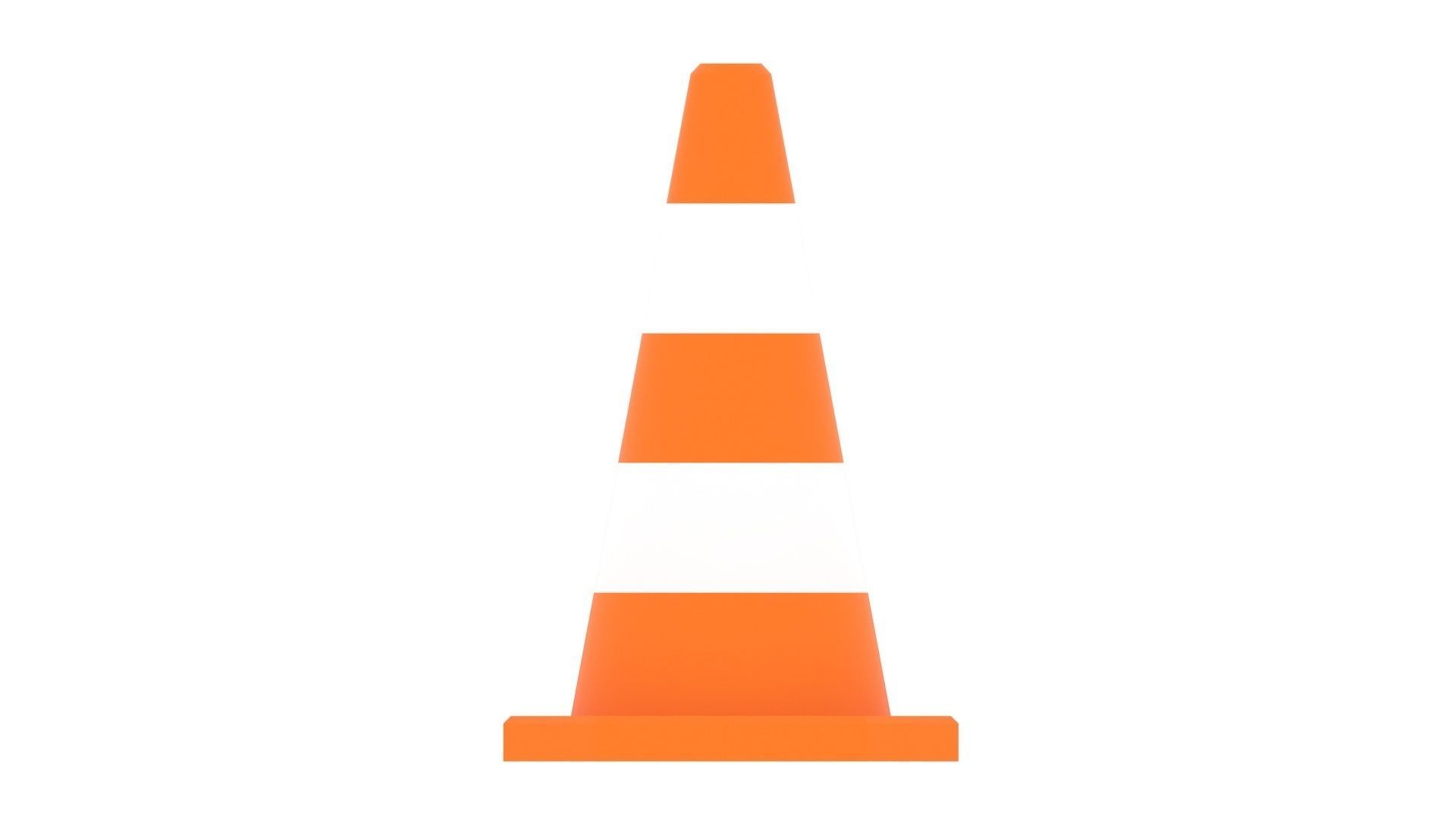 Traffic Cone 3D model_12