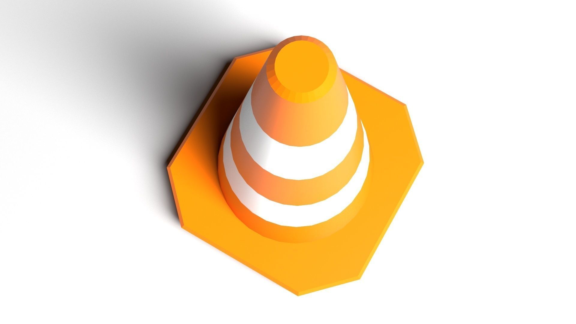 Traffic Cone 3D model_1