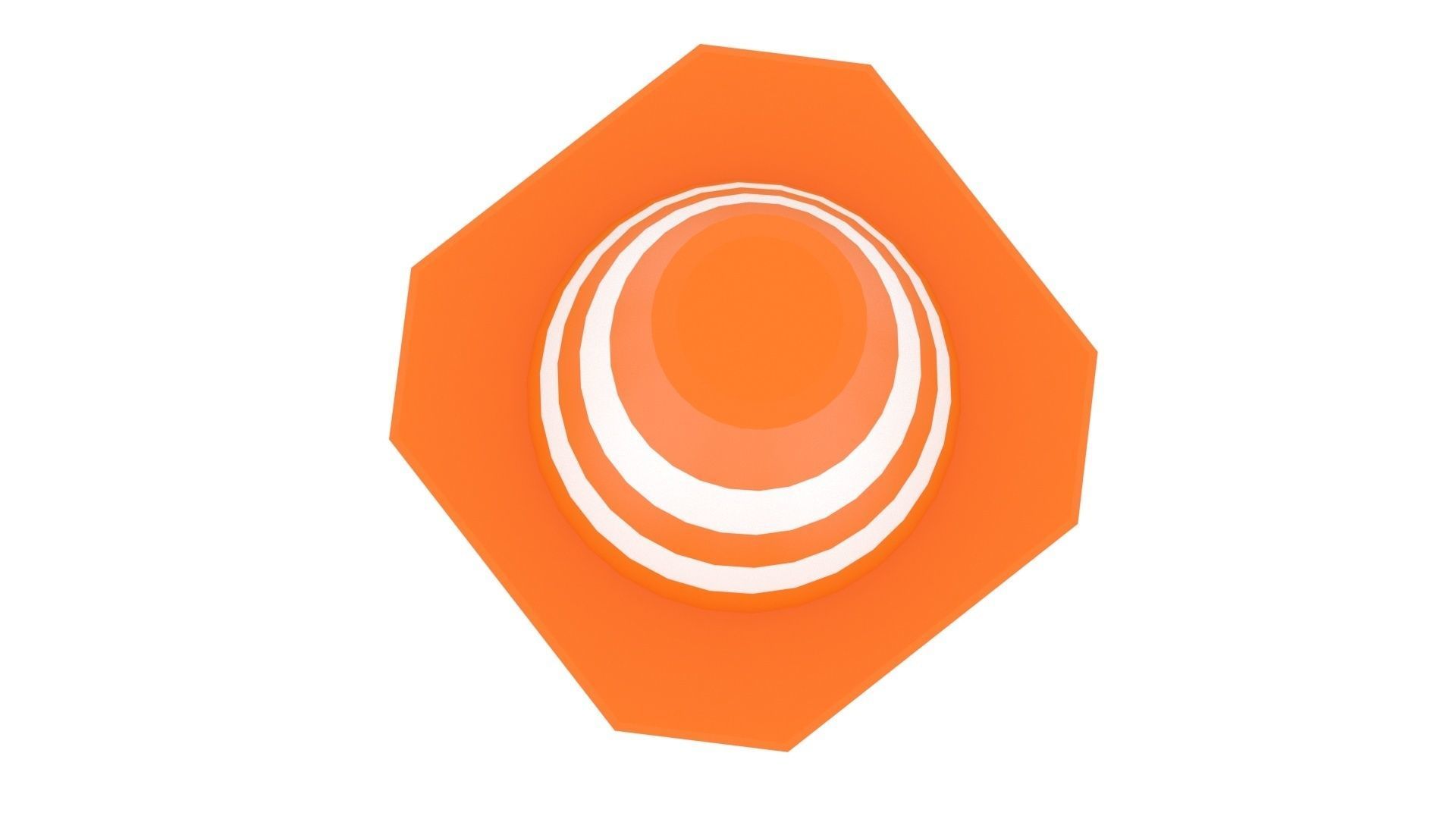 Traffic Cone 3D model_8