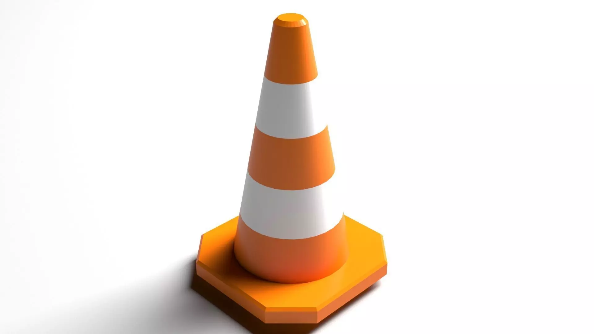 Traffic Cone 3D model_0