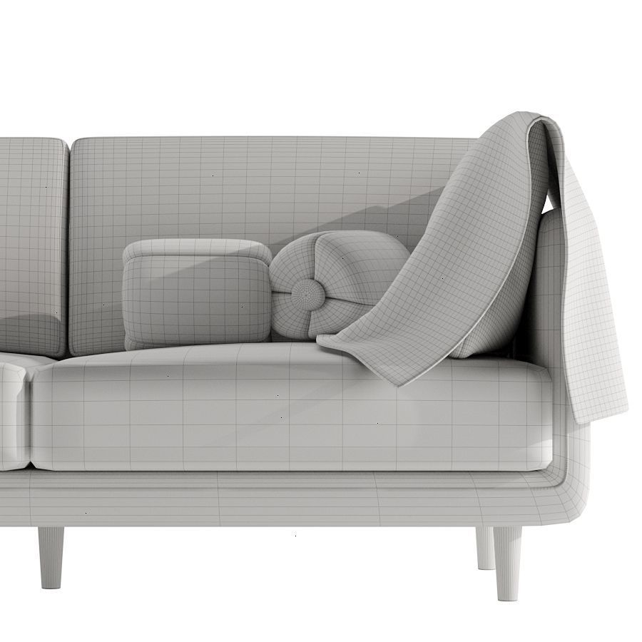 Lisbon Sofa by Homa 3D model_4