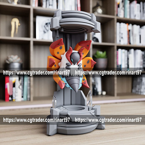 Volcarona in the lab from pokemon 3D print model