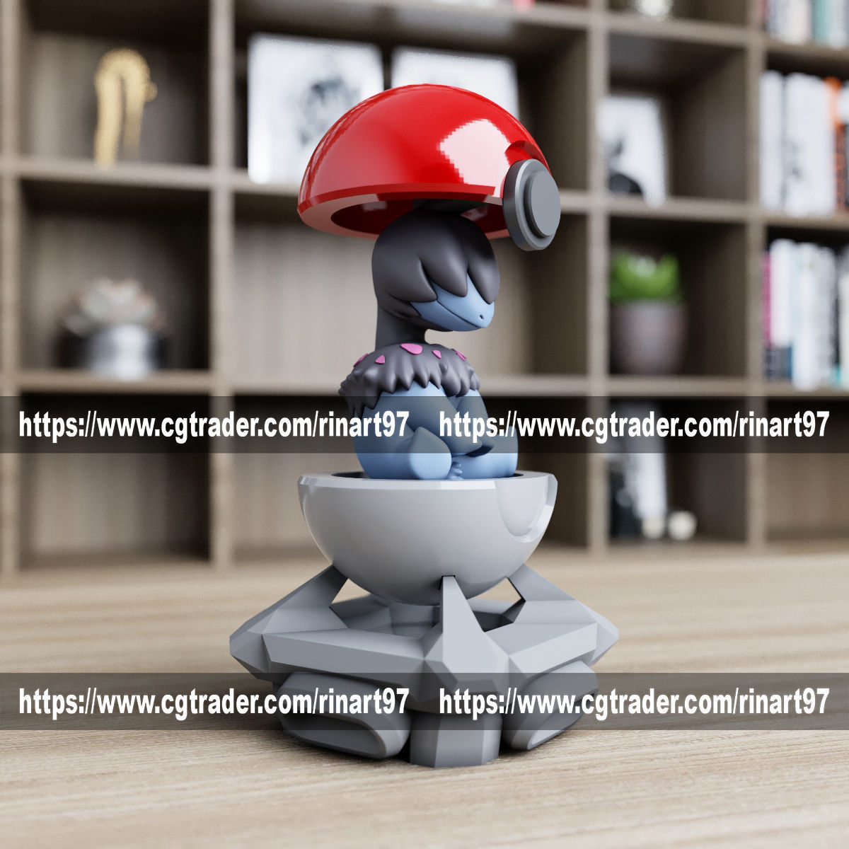 Deino in the pokeball from Pokemon 3D print model_2
