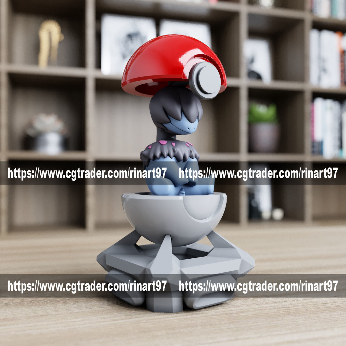 Deino in the pokeball from Pokemon 3D print model_1