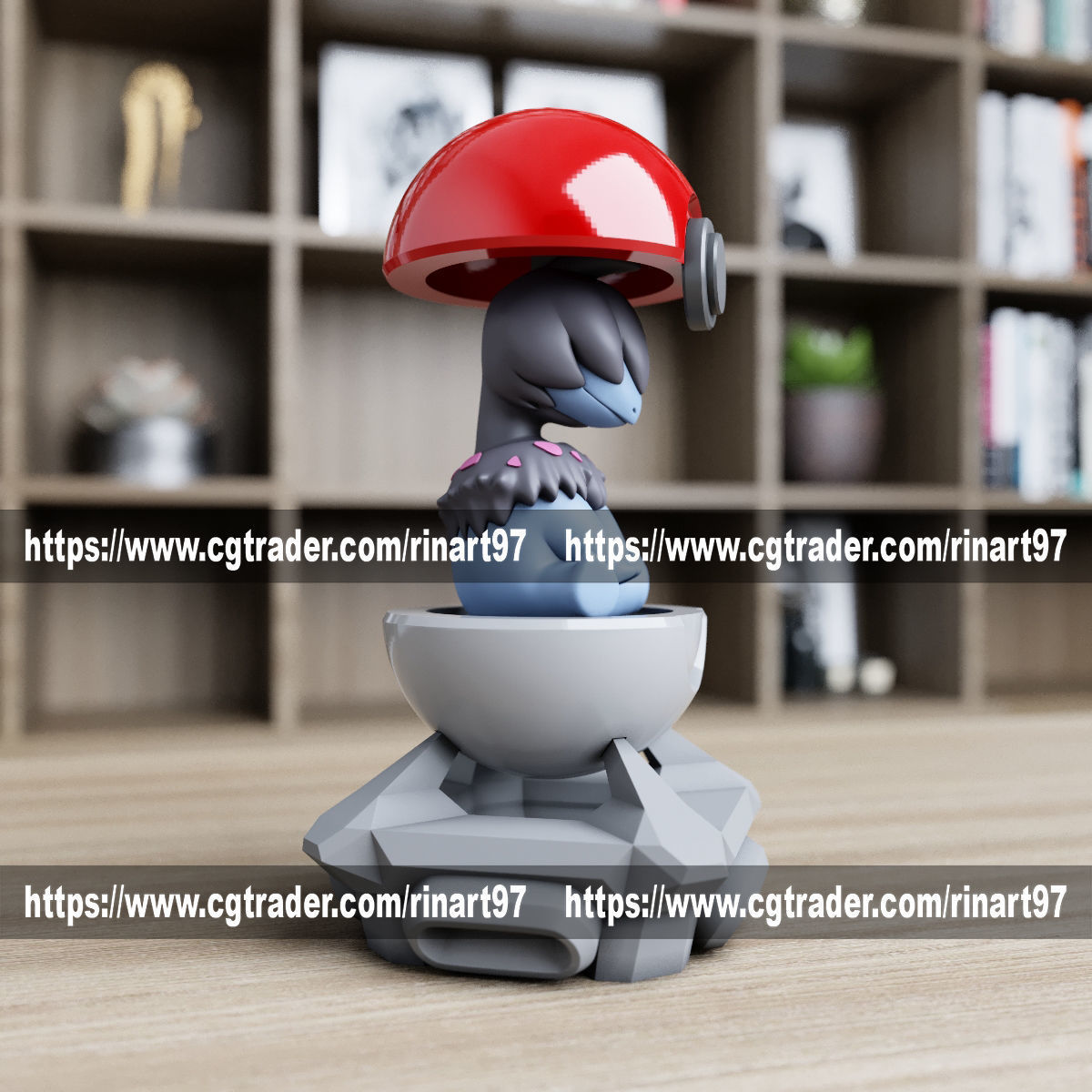 Deino in the pokeball from Pokemon 3D print model_3