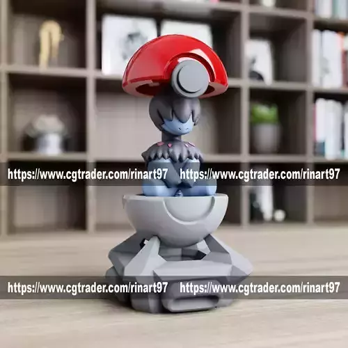 Deino in the pokeball from Pokemon 3D print model