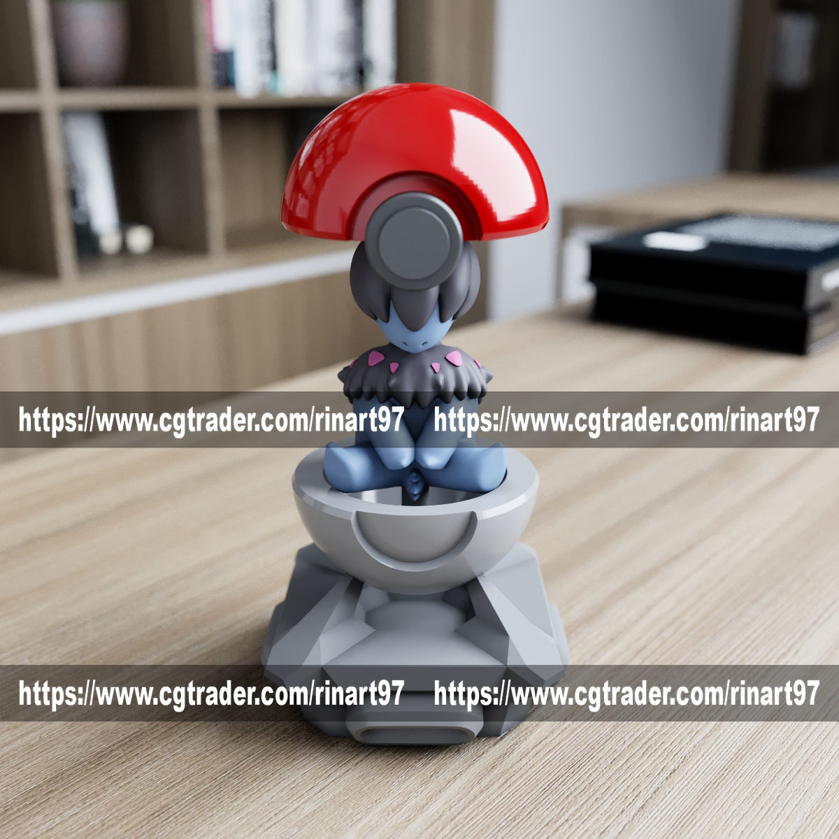 Deino in the pokeball from Pokemon 3D print model_8
