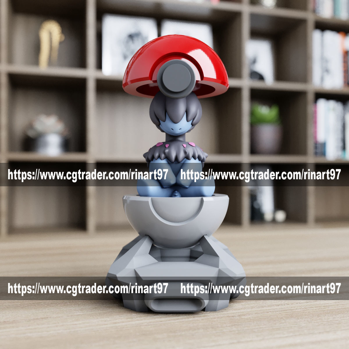 Deino in the pokeball from Pokemon 3D print model_4