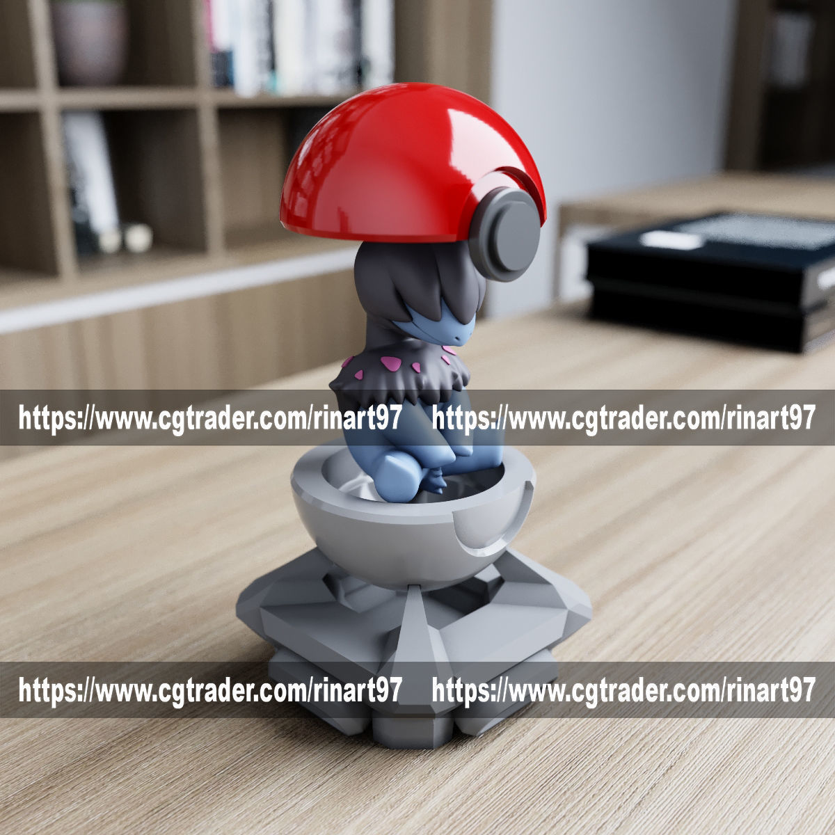 Deino in the pokeball from Pokemon 3D print model_9