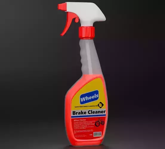 Spray Bottle Cleaner Low-poly 3D model