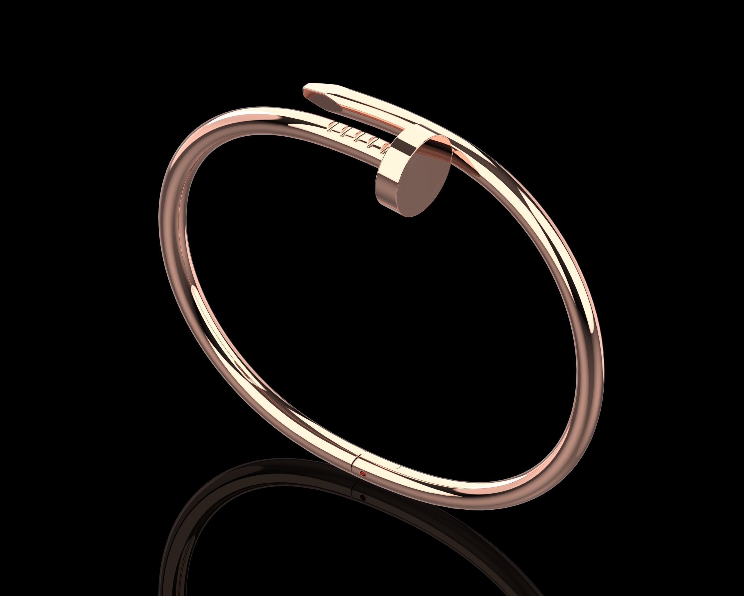 Juste un clou Bracelet 15 Size N109 3D print model_19