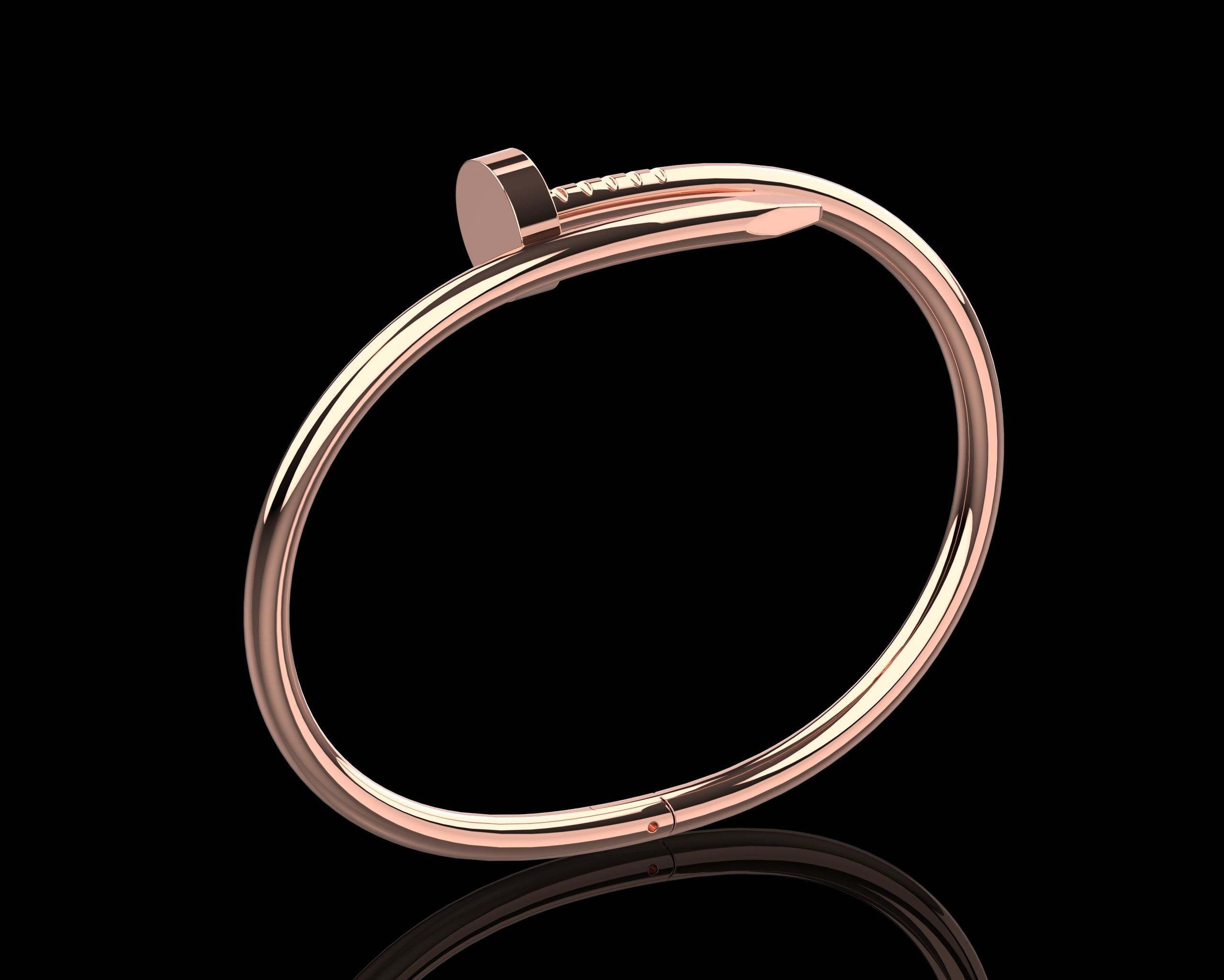 Juste un clou Bracelet 18 Size N112 3D print model_22