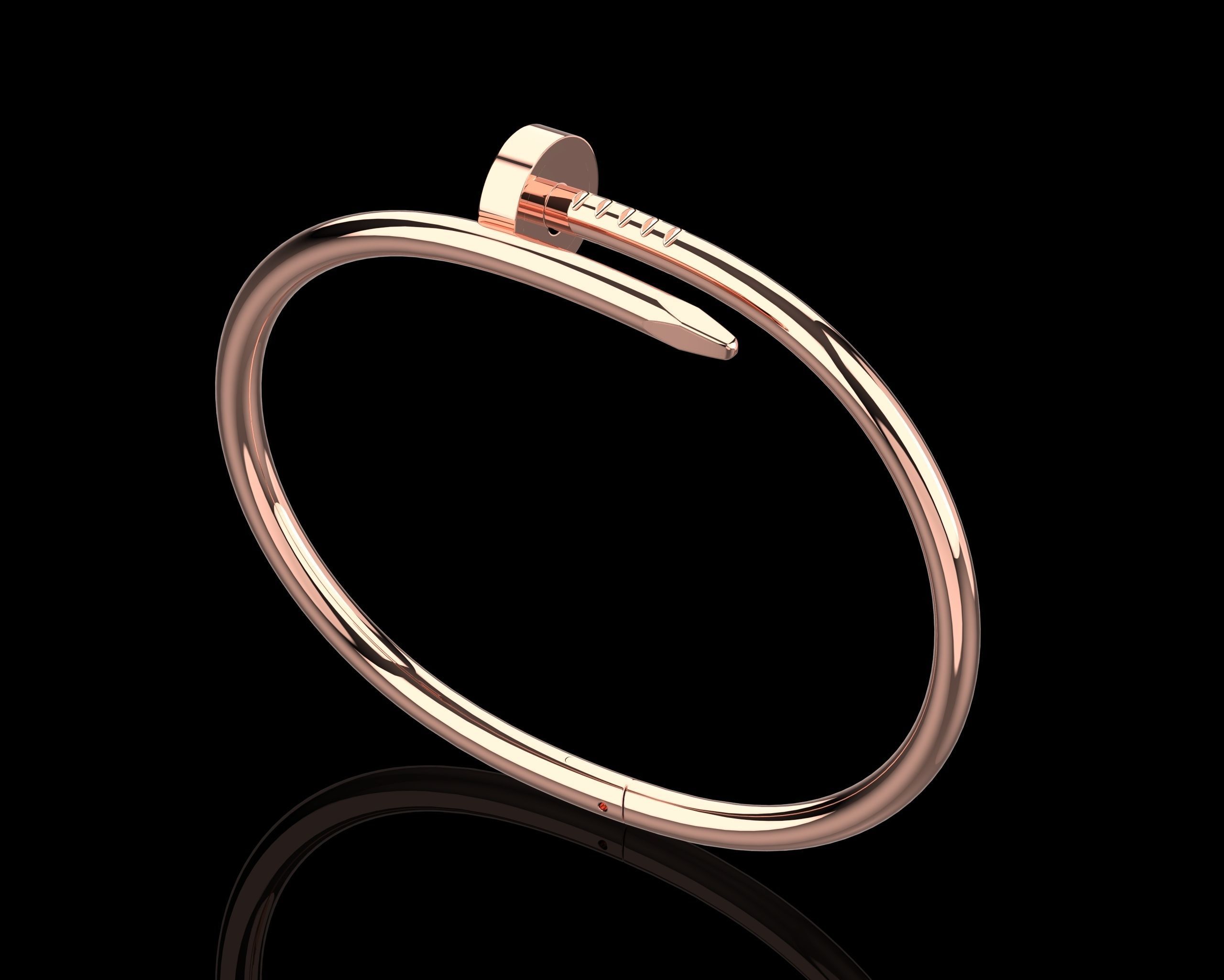 Juste un clou Bracelet 18 Size N112 3D print model_21