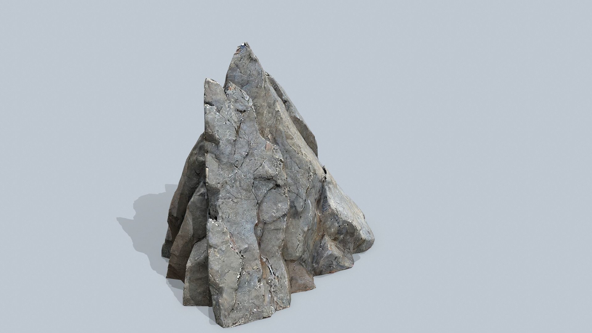 cliff rocks Low-poly 3D model_4