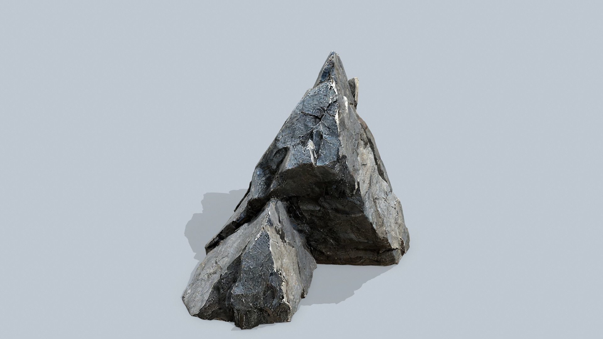 cliff rocks Low-poly 3D model_8