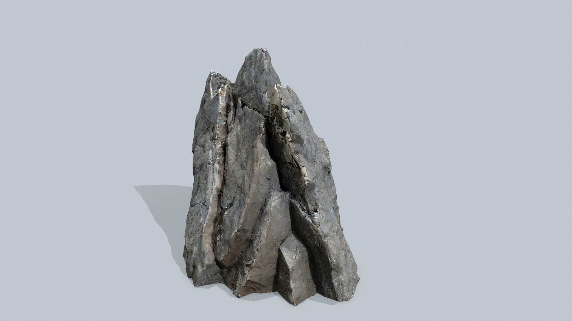 cliff rocks Low-poly 3D model_5